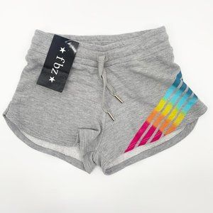 Flowers by Zoe Girls Rainbow Stripe Shorts Size Small
